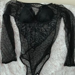 Lace Black Bodysuit